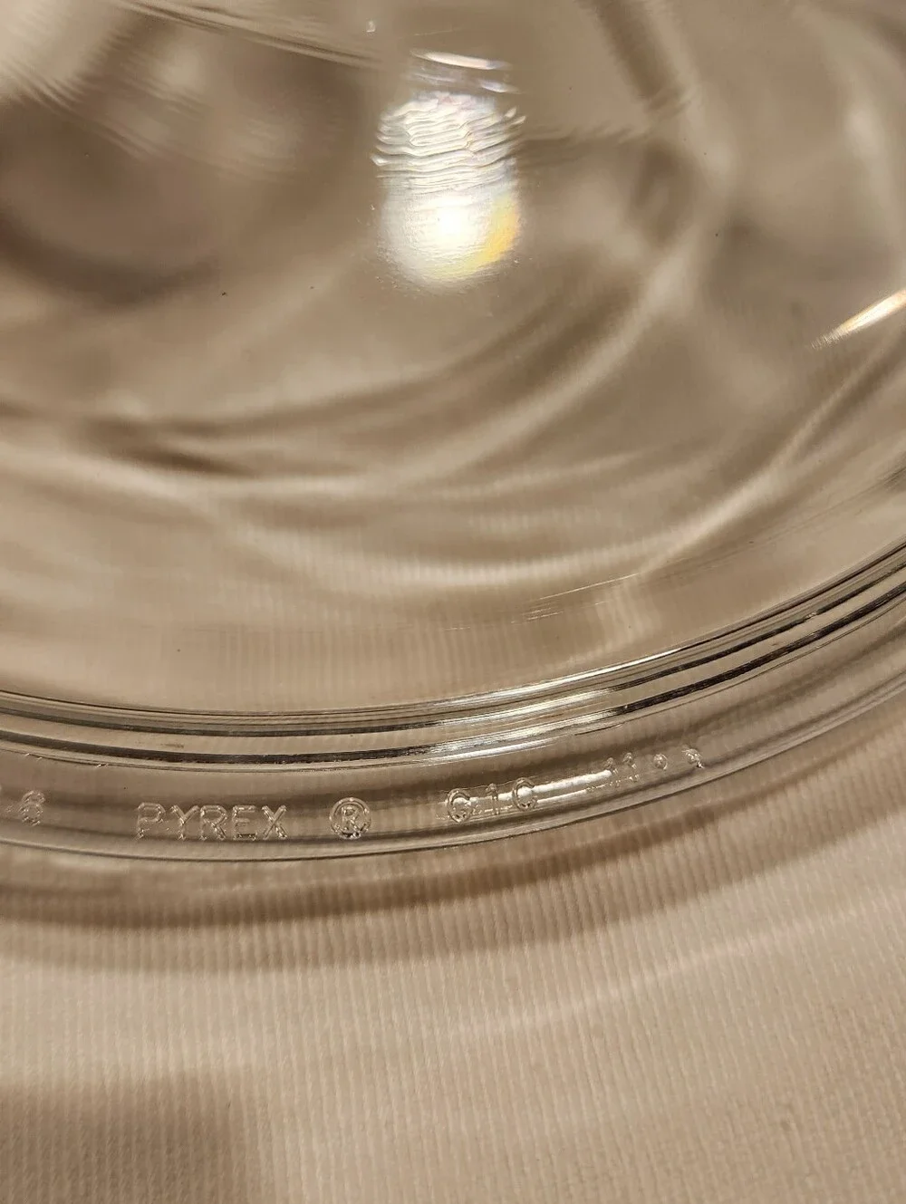 Pyrex Clear Glass Round Serving Lid - G1C 11